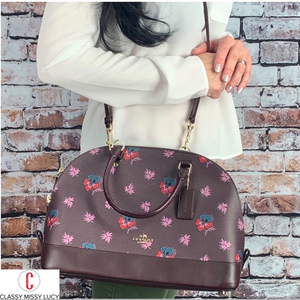 NWT Coach wild flower Sierra satchel
